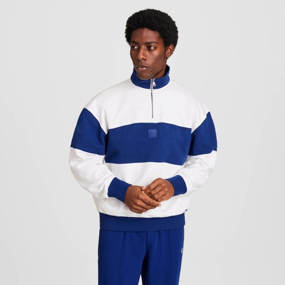 Men's Club Sport Pullover 1/4 Zip French Terry Sweatshirt - Blue Depths XL